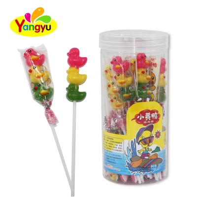 China Duck Shape Lollipop Confectionery colorful normal for sale