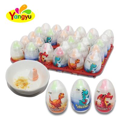 China Natural halal meat fruits nipple candy egg with fruits popping candy for sale