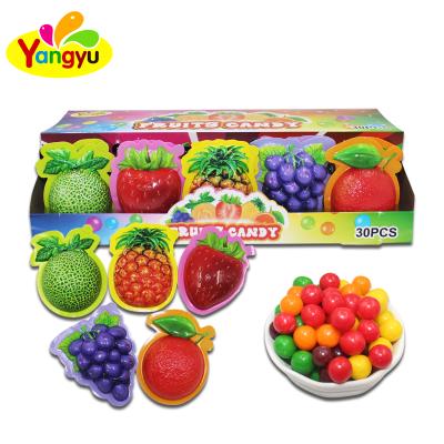 China Natural Custom Candy Fruit Shapes Round Candy for sale