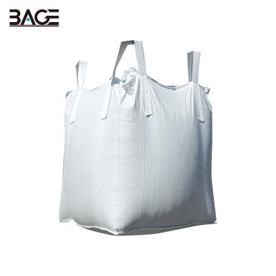 China Breathable High quality PP 2 ton big bag FIBC bulk jumbo sand ore building material container bags for sale