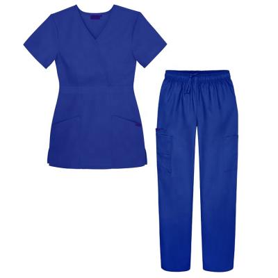 China Breathable Multiple Colors Nursing Scrub Set Uniform Scrub Wholesale for sale