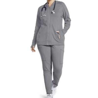 China Multicolor Anti-Pilling Sports Breathable Hospital Uniform Medical Staff Jacket Jogger Pants Scrubs Uniform Sets for sale