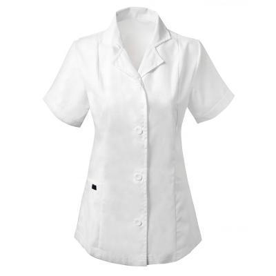 China Breathable Profession Private Label Scrub Medical Staff Uniform Uniforms White Lab Coat for sale