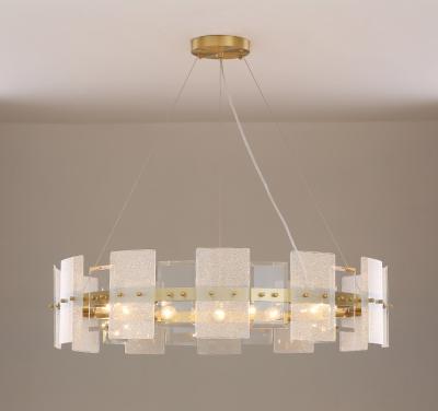 China Decorative functional wholesale recommended pure copper+glass pendant lights dining luxury chandeliers modern ceiling for sale