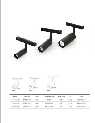 China High Quality Modern Aluminum Commercial Led High Black Ra80 10w 20w 30w Track Light COB Spot Light Commercial Led White Body for sale