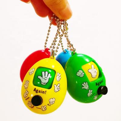 China Whosale Rock Paper Scissors Face Change Toy Game Mini Key Chain Capsule Finger-Estimating Toy For Children for sale