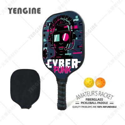 China Cyber ​​Yengine fiberglass sheet pickleball paddle honeycomb soul pickleball racket punk 