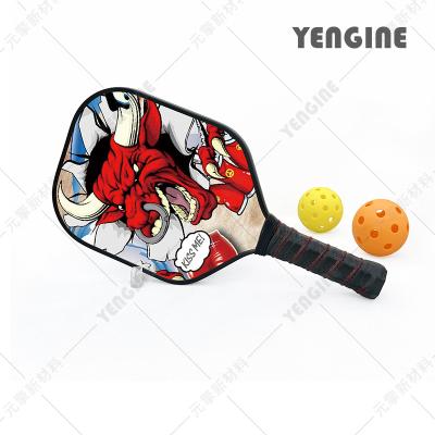 China Wholesale Lightweight Pickleball Paddle Fiberglass Pickleball Honeycomb Core Yengine Racket 13mm Racket 