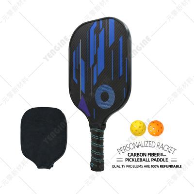 China Yengine Texture Pickleball Paddle Graphite Carbon Fiber 3k Pickleball Racket 10mm Polypropylene Core Customized Blue Racket 2040*1#carbonfiber3k#rts for sale