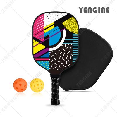 China Yengine wholesale high quality graphite pickleball paddle 10mm honeycomb core carbon fiber pickleball racket 