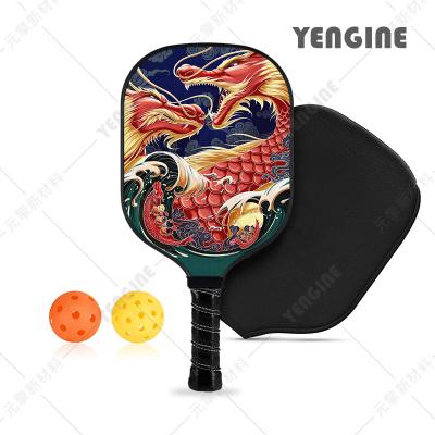 China Wholesale High Quality Yengine Graphite Pickleball Paddle 10mm Honeycomb Core Carbon Fiber Pickleball Racket Game 