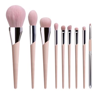 China Angular Blush BUEART Pink 19 /9 Patches New Private Label Eyeshadow Makeup Brush Set Makeup Brushes for sale