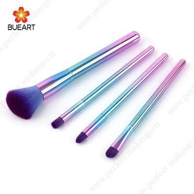 China BUEART Flat Brush 4pcs Gradient Makeup Set Brush Glitter Brushes for sale