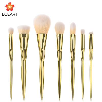 China Flat Brush Makeup Brush Set Cosmetics 2019 Beautiful Synthetic Hair Vegan Make Up Brush for sale