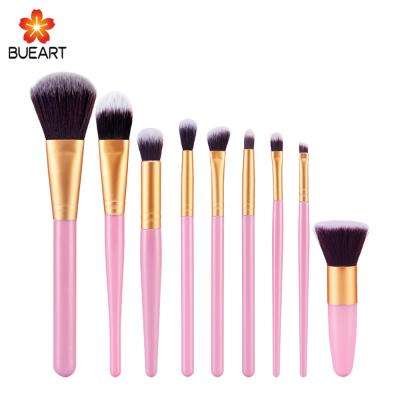 China Angular Blush Professional Private Label Makeup Brush 2018 9 Piece Makeup Brush Set for sale