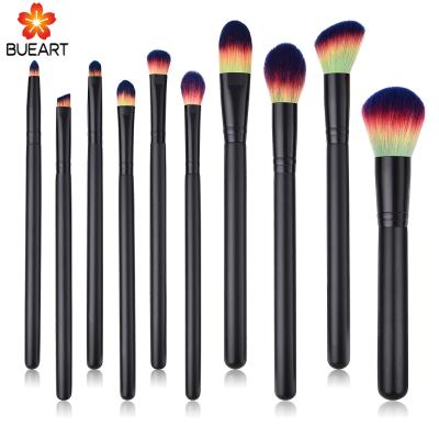 China Angular Blush Beauty Needs Private Label 10PCS Cosmetic Makeup Brush Set for sale