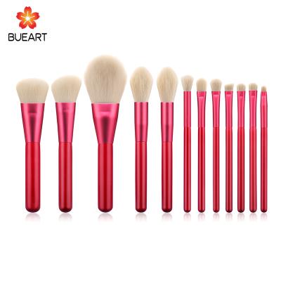 China Flat Brush 2019 New Arrival Makeup Brush 12pcs Custom Make Up Brush Wooden Makeup Brushes Logo Set for sale