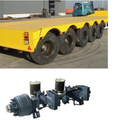 China 2020 Hydraulic Self Trailer 10 Ton Low Bed Steering Axles And Air Suspension Manufacturers for sale