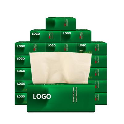 China Wholesale Eco-Friendly Soft Comfortable Eco-Friendly Tissue Paper 2-4 Fold Custom Logo Facial Tissue Paper for sale