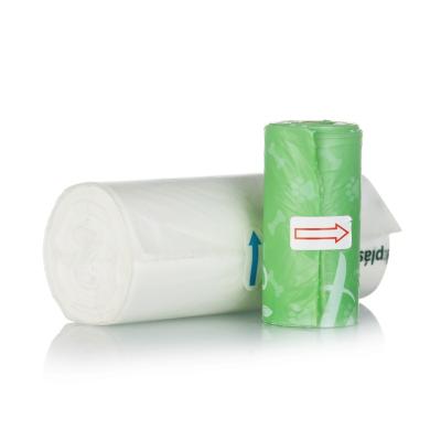 China BIODEGRADABLE Cornstarch Made Biodegradable Compostable Clear LDPE / HDPE Food Grade Plastic Bag Roll for sale