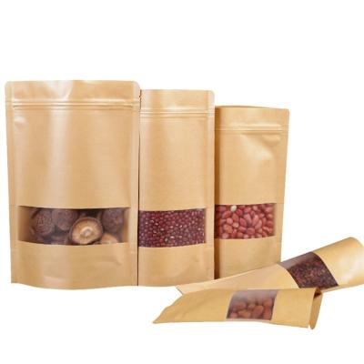 China Food Grade Kraft Paper Moisture Proof Bag, Empty Oil Proof Paper Bag, Kraft Paper Snack Bag for sale