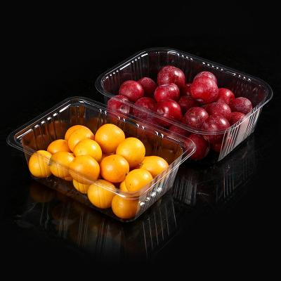 China Pressure-Resistant Clear Plastic Blister Tray Plastic Storage Food Buckle Lid Buckle Fruits And Vegetables Packing Box for sale