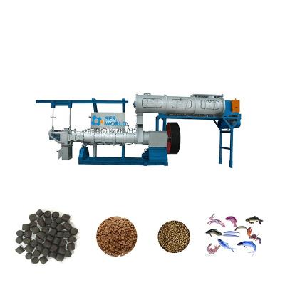 China Make Animal Feed Full Automatic Floating Fish Food Making Machine Fish Feed Floating Machinery 3 Ton for sale