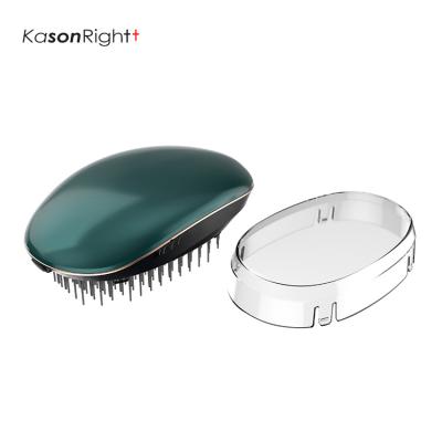 China New Products Compact CE Private,/Mini Small Travel Ionic Electric Soft Hair Brush Anti Label Static Shape Massage Eggs for sale