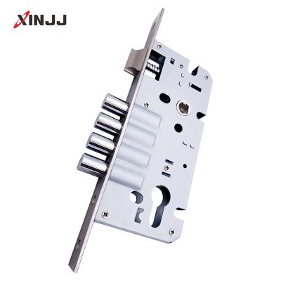 China European and American anti-theft door KD5085 SUS201zinc alloy four mail lock wood body core lock security door for sale