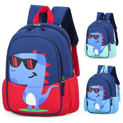 China New latest Korean fashion nylon kindergarten cartoon dinosaur schoolbag boy children nylon school bag for sale