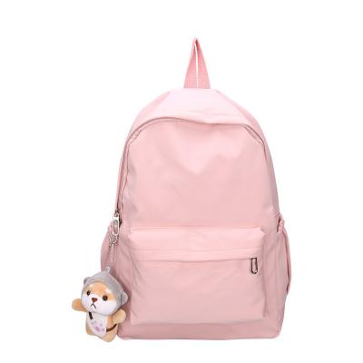 China Neutral / both men's and women's Japanese backpack ultra-light solid color leisure large capacity travel high school students nylon school bag for sale