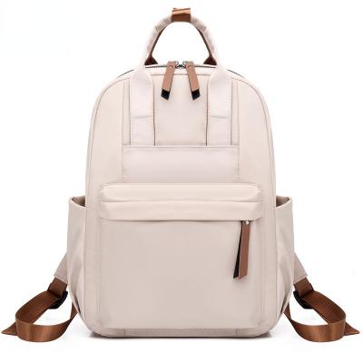 China New Leisure Korean Nylon Simple Fashion College School Outdoor Portable Bag Women's Travel Backpack for sale