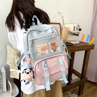 China Others Wholesale Cute Large Capacity Korean High School Schoolbag Women's Central Institute of Statistics College Students Backpacks For Teenage Girls for sale