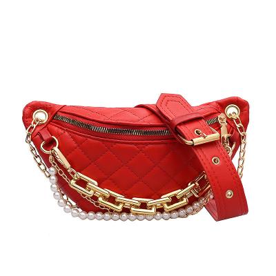 China Custom PU Waist Bag Fanny Pack Money Fanny Pack Phone Traveling Bag for sale