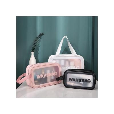 China Fashion Customized Wholesale Good Quality Transparent Makeup Waterproof Cosmetic Bag for sale