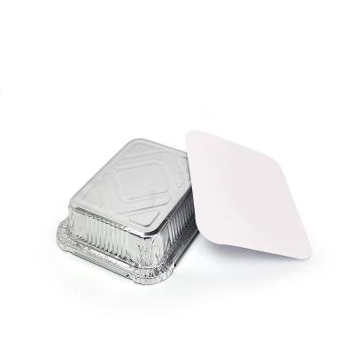 China Baking BBQ Food Custom Fast Food Aluminum Foil Food Lunch Box Disposable Food Packaging Aluminium Foil Containers Tray for sale