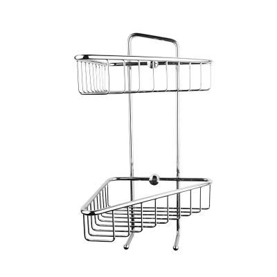 China High Quality Morden China Manufacturers Bathroom Shelves Storage Bathroom Rack 2 Tier for sale