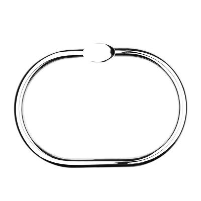 China Small Modern Round Towel Rack Ring Bath Towel Ring Round Brass Towel Ring for sale