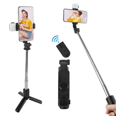 China Foldable Ripoint L11S Foldable Tripod Selfie Filling Lightweight Stick For Phone Camera for sale