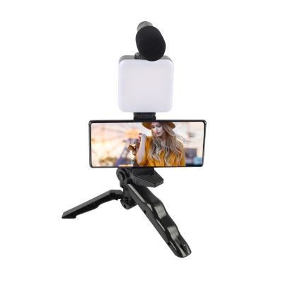 China Mini Ripoint KIT-01LM Vlogging Video Light Accessories Vlog Tripod Smartphone Mobile Phone Vlogging Kit for sale