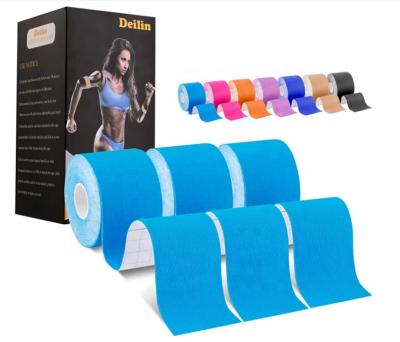 China Eastinear OEM ODM Cotton Sports Muscle Joint Elastic Medical Compression Kinesiology Tape Disposable Kinesiology Tape Athletic Tape Waterproof Breathable for sale