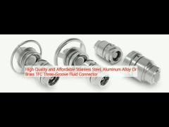 High Quality and Affordable Stainless Steel, Aluminum Alloy Or Brass TFC Three-Groove Fluid Connector