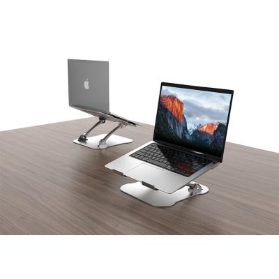 China (Size) Adjustable Foldable Aluminum Adjustable Laptop Stand Computer Portable Desks for sale