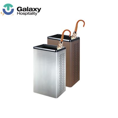 China Durable High Quality Customized Stainless Steel Out Door Floor Hotel Stand Umbrella Stand Holders for sale