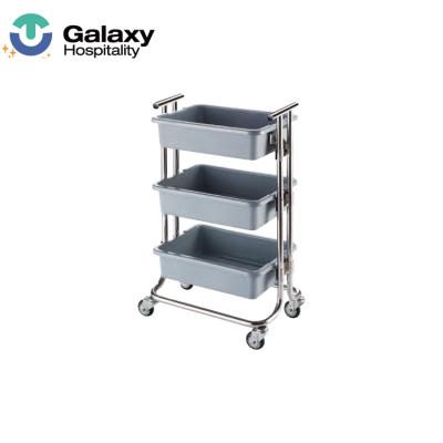 China Durable Aircraft Service Cart Designs Plastic Food Cart Hotel Room Service Carts for sale