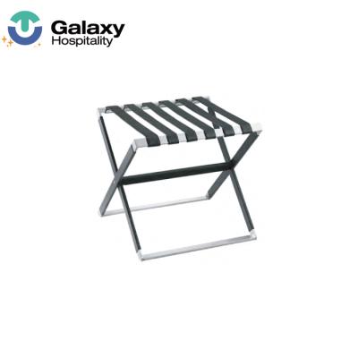 China Durable Folding Hotel Bedroom Stainless Steel Luggage Rack for sale