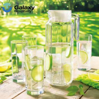 China Durable Popular Wholesales Hotel Glass Water Mug With Handle for sale