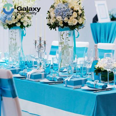 China Free Sample Waterproof 5 Star Hotel Excellence Custom Round Wedding Tablecloth for sale