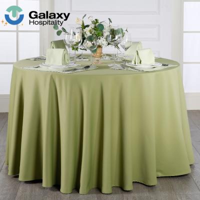 China 150Cm Round Dining Table Set Waterproof Custom Outdoor Tablecloth For Wedding Round for sale