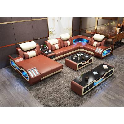 China Leather Full Set (Other) Chesterfield Adjustable Modern Royal Living Room Sectional Sofas Luxury Couches Home Decor Sofa Living Room Furniture for sale